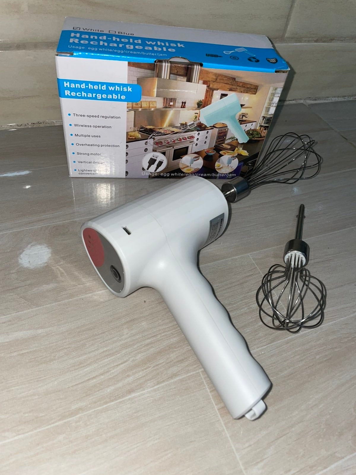 ⚡ Bežični ručni mikser – USB punjenje, 3 brzine 🚀