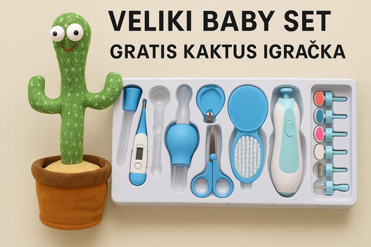 VELIKI BABY SET + GRATIS KAKTUS IGRAČKA