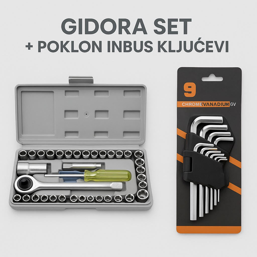 Gidora set + poklon inbus ključevi!