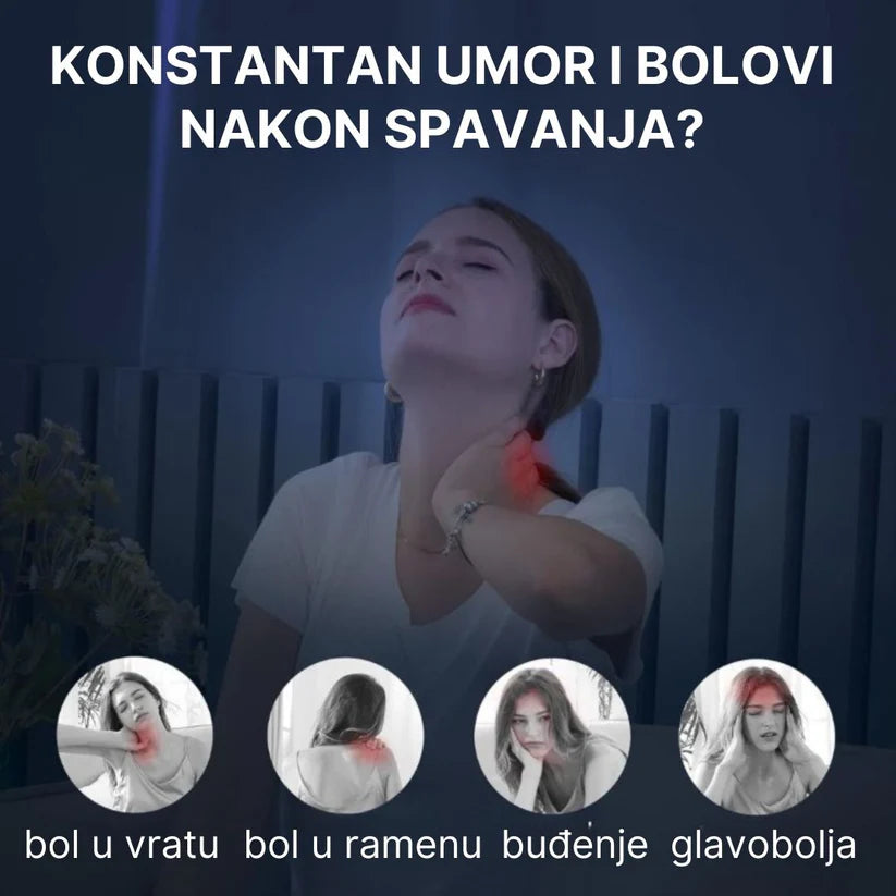 Anatomski Jastuk od Memorijske Pene 1+1 GRATIS