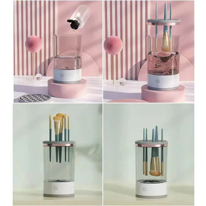 Električni uređaj za pranje i sušenje četkica za šminku